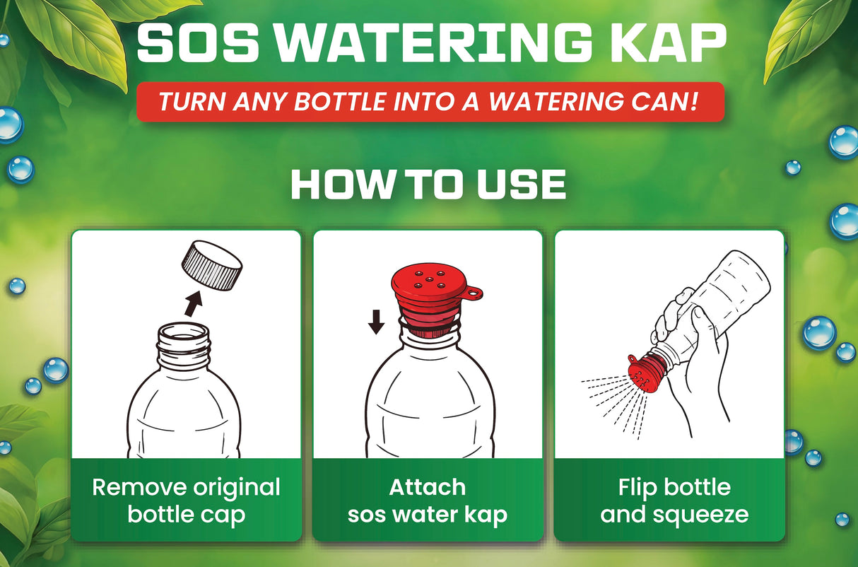 *NEW* SOS WATERING KAP | Convert any water bottle into a watering can!