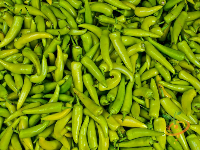 Sweet banana pepper from SeedsNow, vibrant green and yellow peppers with smooth skin, ready for fresh use or cooking.