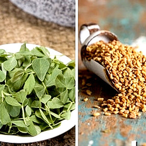 Close-up of fresh fenugreek seeds from SeedsNow, showing small, golden-brown seeds in a natural pile.